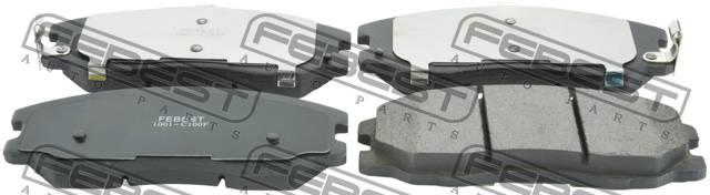 Тормозные колодки дисковые, комплект Febest 1001-C100F
