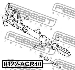 Тяга рулевая Febest 0122-ACR40