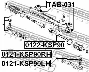 Febest Тяга рулевая – цена 1212 UAH