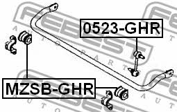 Стойка стабилизатора заднего Febest 0523-GHR