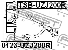 Купить Febest 0123-UZJ200R по низкой цене в Украине!