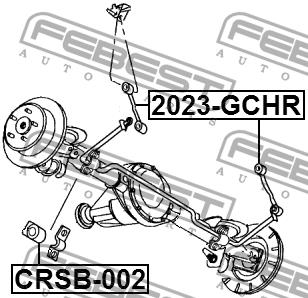 Стійка стабілізатора заднього Febest 2023-GCHR