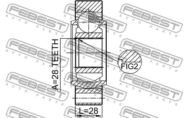 Купить Febest 1411REXR – отличная цена на EXIST.UA!