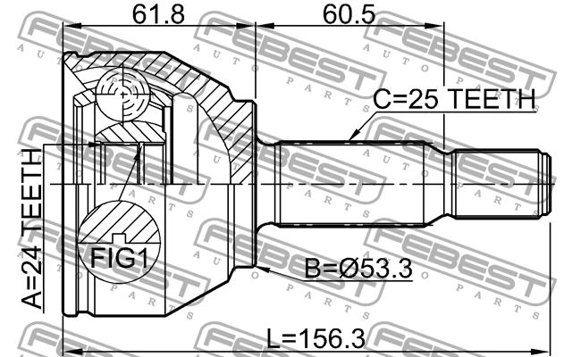 Купити Febest 2110TRC – суперціна на EXIST.UA!