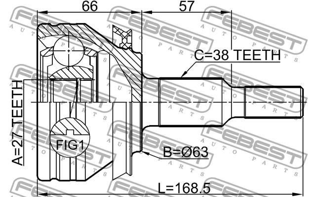Купить Febest 2310T5 – отличная цена на EXIST.UA!