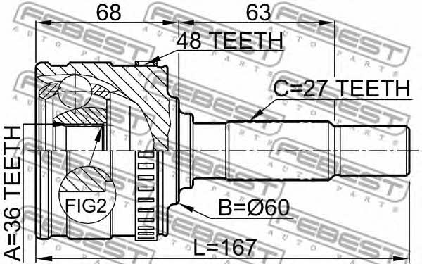 Купить Febest 1610-802A48 по низкой цене в Украине!