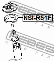 Тарілка пружини підвіски передня Febest NSI-R51F