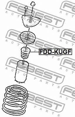 Отбойник амортизатора переднего Febest FDD-KUGF