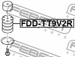 Отбойник рессоры Febest FDD-TT9V2R