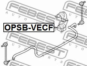 Втулка стабилизатора переднего Febest OPSB-VECF