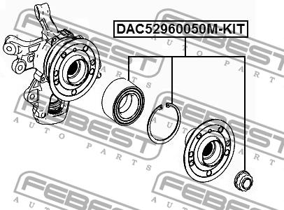 Купить Febest DAC52960050M-KIT по низкой цене в Украине!