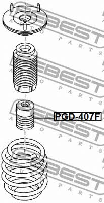 Отбойник амортизатора переднего Febest PGD-407F