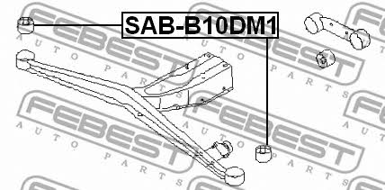 Сайлентблок балки Febest SAB-B10DM1