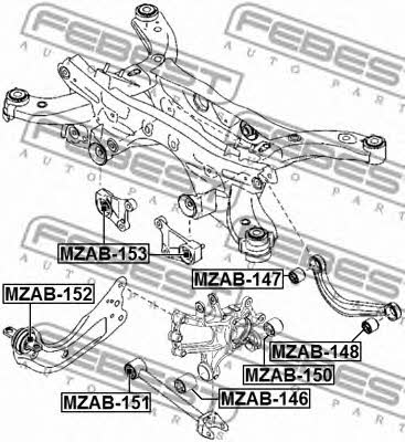 Купить Febest MZAB-151 по низкой цене в Украине!