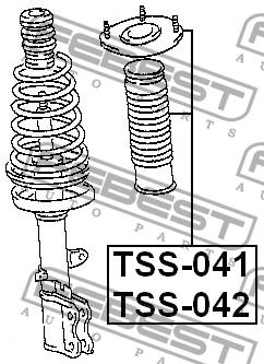 Опора стойки амортизатора Febest TSS-041