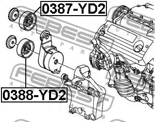 Купить Febest 0388-YD2 по низкой цене в Украине!