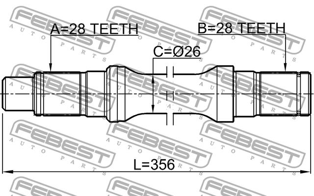 Купить Febest 0512-BT50LH по низкой цене в Украине!