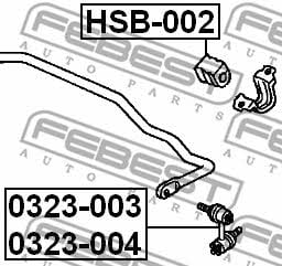 Купити Febest HSB002 – суперціна на EXIST.UA!