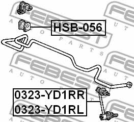 Купить Febest HSB056 – отличная цена на EXIST.UA!