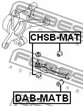Сайлентблок переднего продольного рычага Febest CHSB-MAT