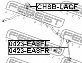 Втулка стабилизатора переднего Febest CHSB-LACF