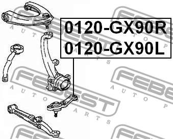 Шаровая опора Febest 0120-GX90R