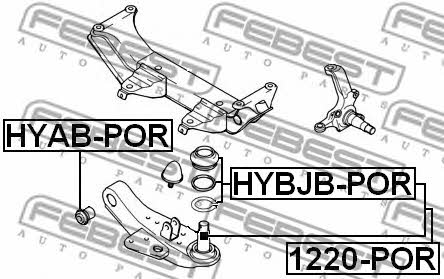 Купить Febest 1220-POR по низкой цене в Украине!