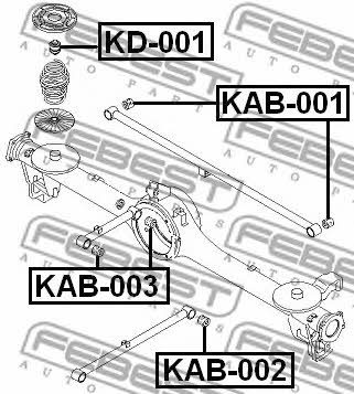 Купити Febest KD001 – суперціна на EXIST.UA!