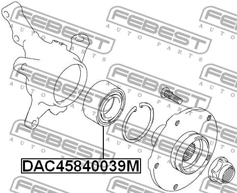 Купити Febest DAC45840039M – суперціна на EXIST.UA!