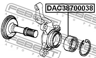 Купить Febest DAC38700038 по низкой цене в Украине!