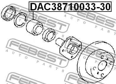 Купить Febest DAC38710033-30 по низкой цене в Украине!