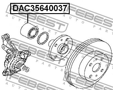 Купить Febest DAC35640037 по низкой цене в Украине!