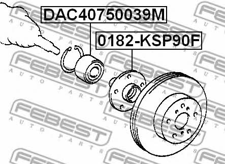 Купить Febest DAC40750039M по низкой цене в Украине!
