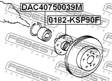 Купить Febest DAC40750039M – отличная цена на EXIST.UA!