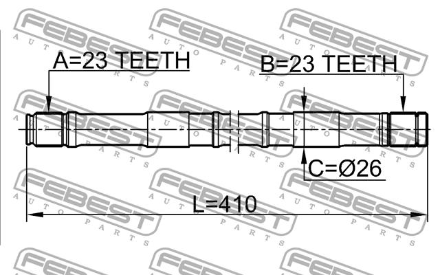 Купить Febest 0212-B14LH по низкой цене в Украине!