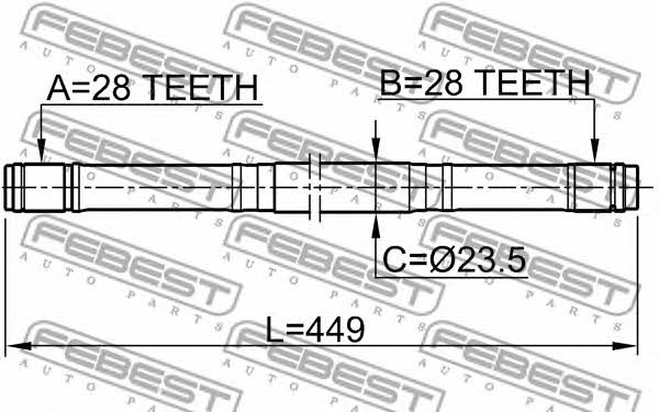Купить Febest 0312EK3RH – отличная цена на EXIST.UA!