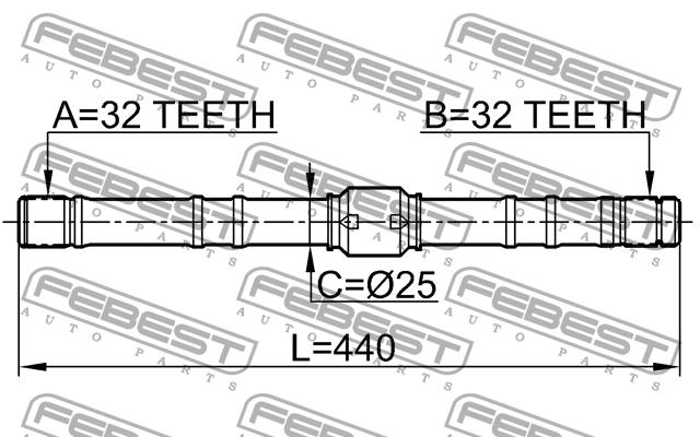Купити Febest 0212-SR20RH за низькою ціною в Україні!