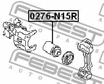 Поршень заднего тормозного суппорта Febest 0276-N15R