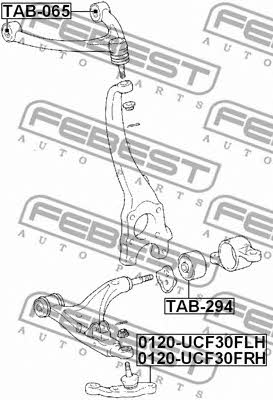 Шаровая опора Febest 0120-UCF30FLH