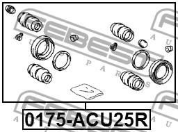 Ремкомплект суппорта Febest 0175-ACU25R