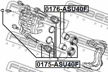 Ремкомплект суппорта Febest 0175-ASU40F