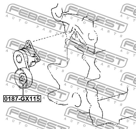 Купить Febest 0187GX115 – отличная цена на EXIST.UA!
