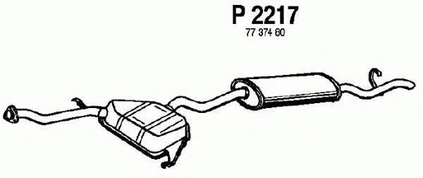 Fenno P2217 Глушник, задня частина P2217: Купити в Україні - Добра ціна на EXIST.UA!