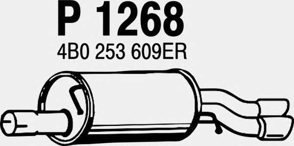 Fenno P1268 Глушник, задня частина P1268: Купити в Україні - Добра ціна на EXIST.UA!