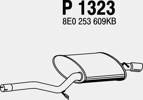 Fenno P1323 Глушник, задня частина P1323: Купити в Україні - Добра ціна на EXIST.UA!