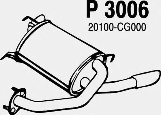 Fenno P3006 Глушник, задня частина P3006: Купити в Україні - Добра ціна на EXIST.UA!