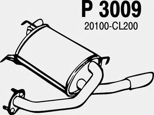 Fenno P3009 Глушник, задня частина P3009: Купити в Україні - Добра ціна на EXIST.UA!