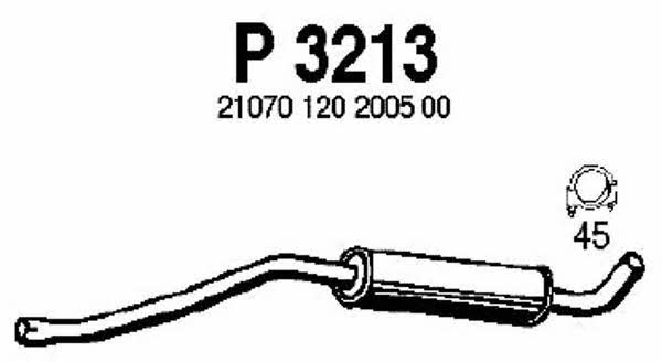 Fenno P3213 Глушник, середня частина P3213: Приваблива ціна - Купити в Україні на EXIST.UA!