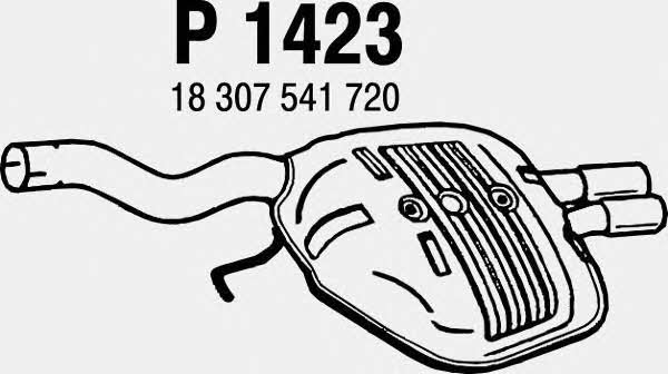 Fenno P1423 Глушник, задня частина P1423: Купити в Україні - Добра ціна на EXIST.UA!