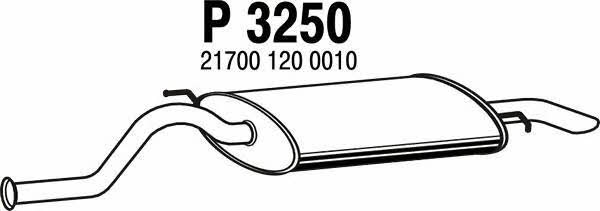 Fenno P3250 Глушник, задня частина P3250: Купити в Україні - Добра ціна на EXIST.UA!